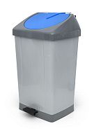 Plastic waste bin 9 seriesindustrial wastewith lidpedal