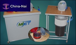 Air blast cleaning system MiJETautomaticindustrialfor surface treatment