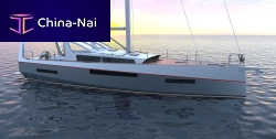 Cruising sailing yacht 502-cabinwith open transomwith bowsprit