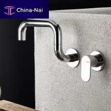 Wall-mounted mixer tap Laundrystainless steelkitchen2-hole