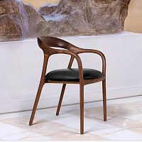 Contemporary chair LEAFindoorfabricleather