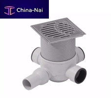 Polypropylene floor drain 4-WAY SYPHONED GULLYstainless steelpatiograted