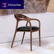 Contemporary chair LEAFindoorfabricleather