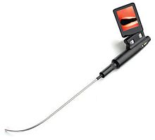 Video laryngoscope with integrated video monitor Clarus