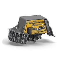 Excavator stump grinder