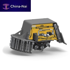Excavator stump grinder