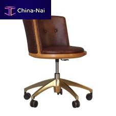 Contemporary chair CARAMBOLAindoorleatherash