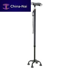T-handle walking stick TotalUpquadripodheight-adjustable