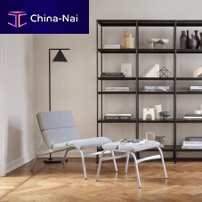 Contemporary footrest FEETFRAME / 464fabricleatheraluminum