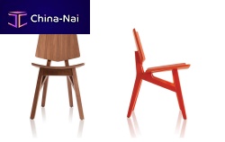 Contemporary chair IPANEMAoakmolded plywoodwalnut