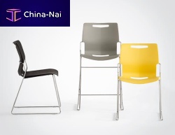 Contemporary chair TOUCHindoorpolypropylenechrome steel base