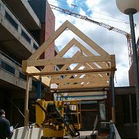 Wooden roof truss ADEPS ARLONglulamprefab