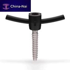 Cannulated pedicle screw CarboClear®titanium