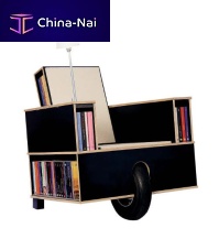 Original design armchair BOOKINISTwooden