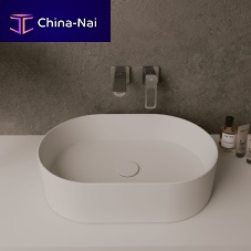 Countertop washbasin Flowresincustomwithout hole