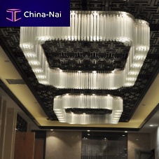 Original design ceiling light squareglasssteel