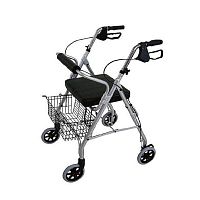 4-wheel rollator YK7010aluminumwith seatwith basket