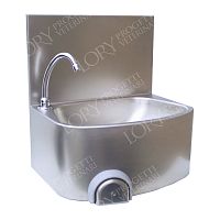 1-station surgical sink LAV002 stainless steelwith knee-operated tap