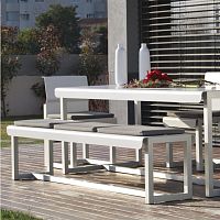 Contemporary garden bench WEST COASTaluminum