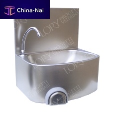 1-station surgical sink LAV002 stainless steelwith knee-operated tap