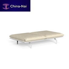 Contemporary garden bench CRUISE aluminumfabricwithout backrest