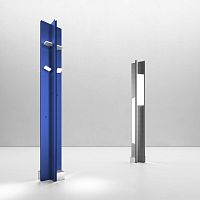 Floor-standing lamp L'angoloaluminumcontemporarycorded
