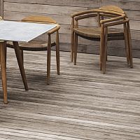 Contemporary garden chair DANSKoutdoorropeteak base
