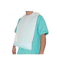 Single-use medical bib adultwhite