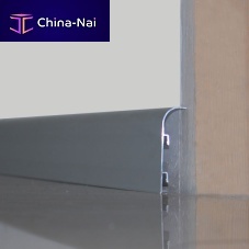 Aluminum baseboard EUROSKIRTING 206Aroundedfor electrical wiring