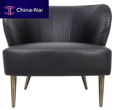 Traditional armchair ALFAMAleatherblackblue