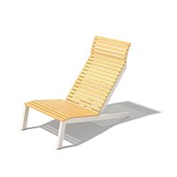 Contemporary sun lounger Alva LAL315teakaluminumstackable