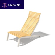 Contemporary sun lounger Alva LAL315teakaluminumstackable