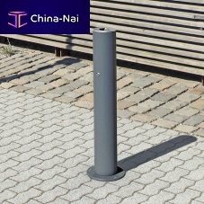 Pedestal ashtray VERSIOsteelstainless steelfor outdoor use