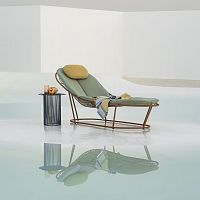 Contemporary sun lounger PAPA SUNfabricstainless steelcommercial