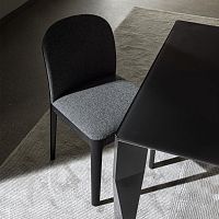 Contemporary chair TEA indoorfabricsolid wood