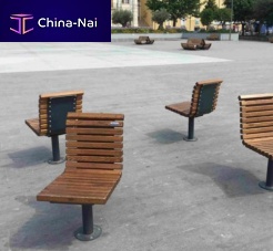 Contemporary chair ESPERIA outdoorwoodenaluminum base