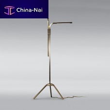 Floor-standing lamp BRANCHbrasscontemporarycorded