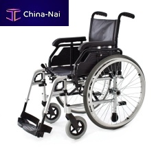 Manual wheelchair AURAoutdoorindoorwith legrest