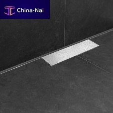Brushed stainless steel shower drain M-LINE-700-30