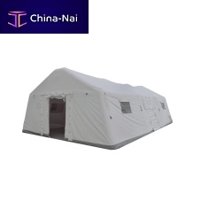 Inflatable rescue tent for hard climatic condition
