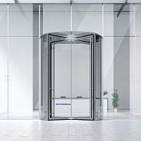 Automatic revolving door KTV ATRIUM FLEX Allsecurityfor airport
