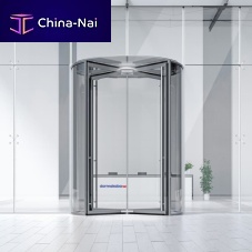 Automatic revolving door KTV ATRIUM FLEX Allsecurityfor airport