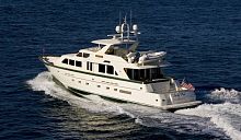 Fishing motor yacht LADY PATflybridge3-cabinsemi-displacement hull
