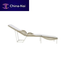 Contemporary sun lounger BUTTERFLY fabricrope1-person