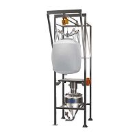 Vibrating big bag unloading machine with lifting deviceautomatic