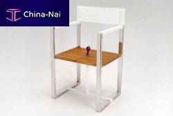 Contemporary chair RED PULLfabricfoldingsled base