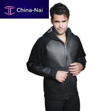Sailing jacket hoodie � black stand-up paddle board/windsurfthermalneoprene®