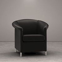 Traditional armchair Aura fabricleathermetal