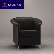 Traditional armchair Aura fabricleathermetal
