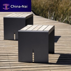 Contemporary stool LAFORETpinesteel basedouble